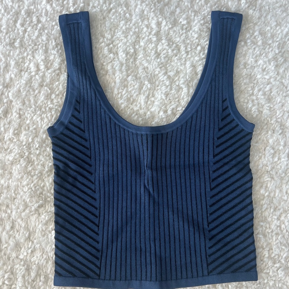 Bebe Deep Blue Knit Top